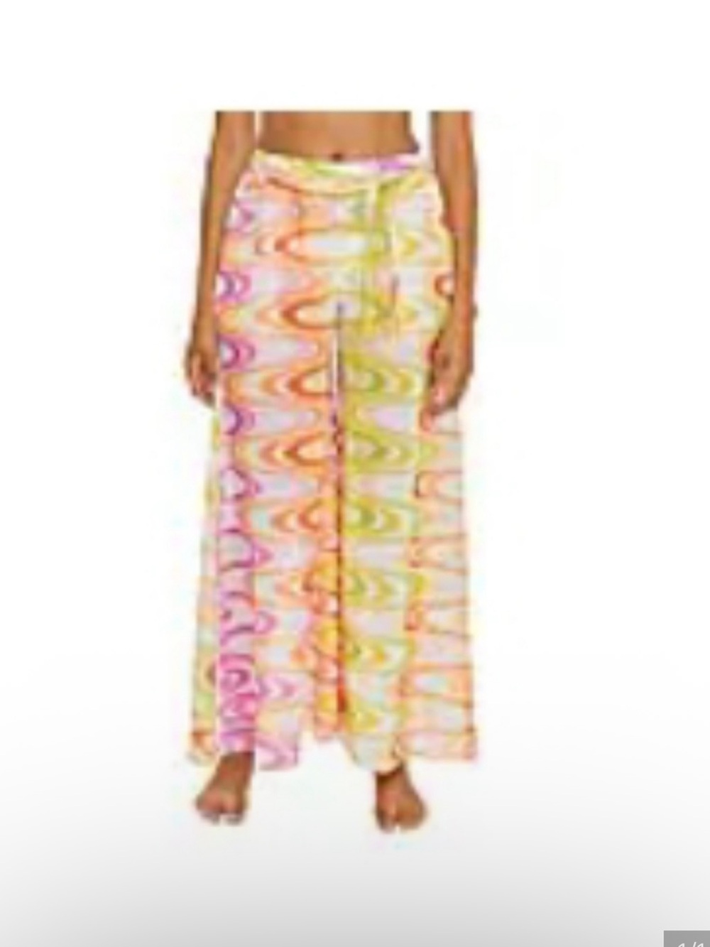 Becca by Rebecca Virtue Whirlpool Palazzo Cover‑Up Pants – Multicolor – Size Med